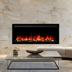 New Provence 1500W 50 inch Recessed / Wall Mounted Electric Fireplace