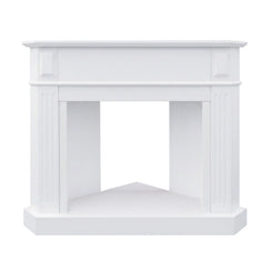 Rene Corner Electric Fireplace Heater White Mantel