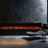 Rocco 100 inch 1500W Electric Fireplace