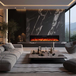 Rocco 1500W 84 inch Recessed / Wall Mounted Electric Fireplace