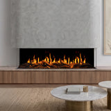 Vespera 60 Inch Premium 3-Sided LCD Electric Fireplace