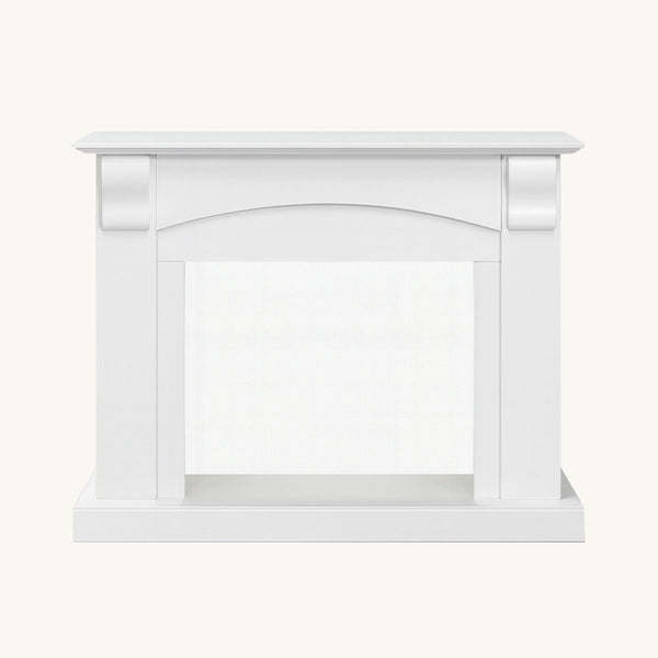 Ascot Electric Fireplace Heater White Mantel