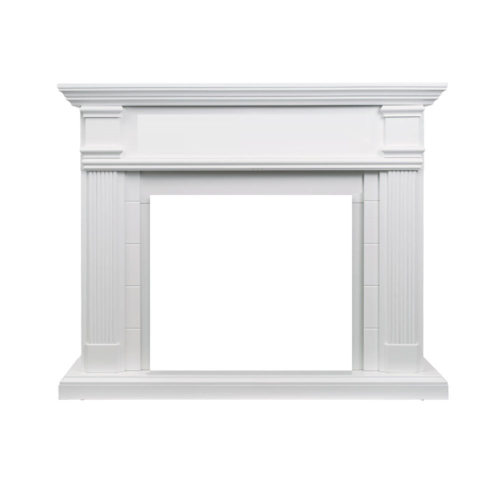 George Electric Fireplace Heater White Mantel