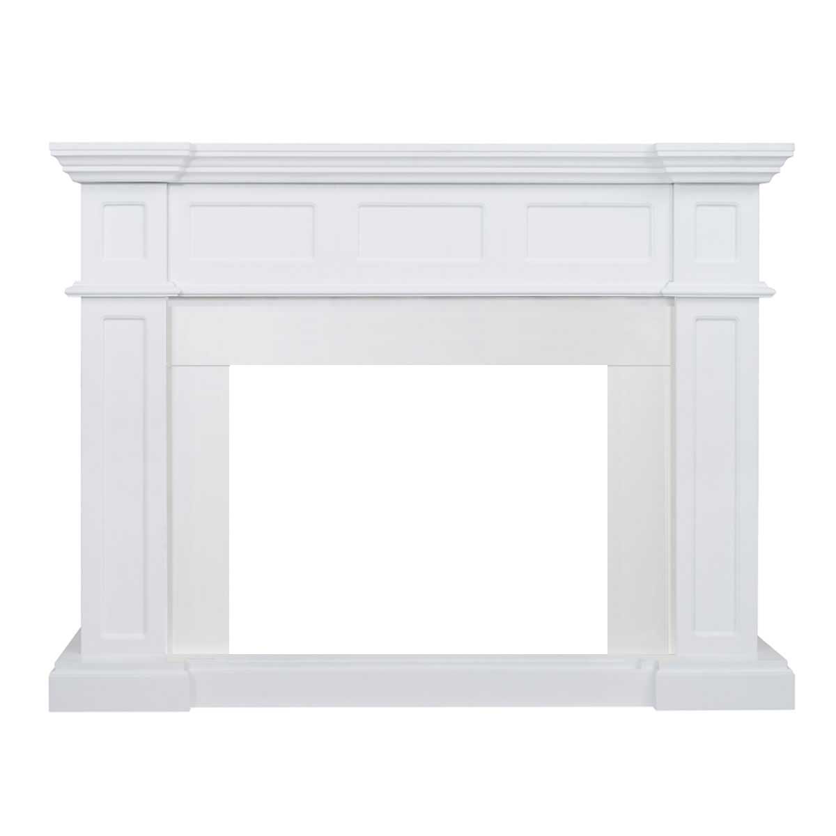 Hudson Electric Fireplace Heater White Mantel
