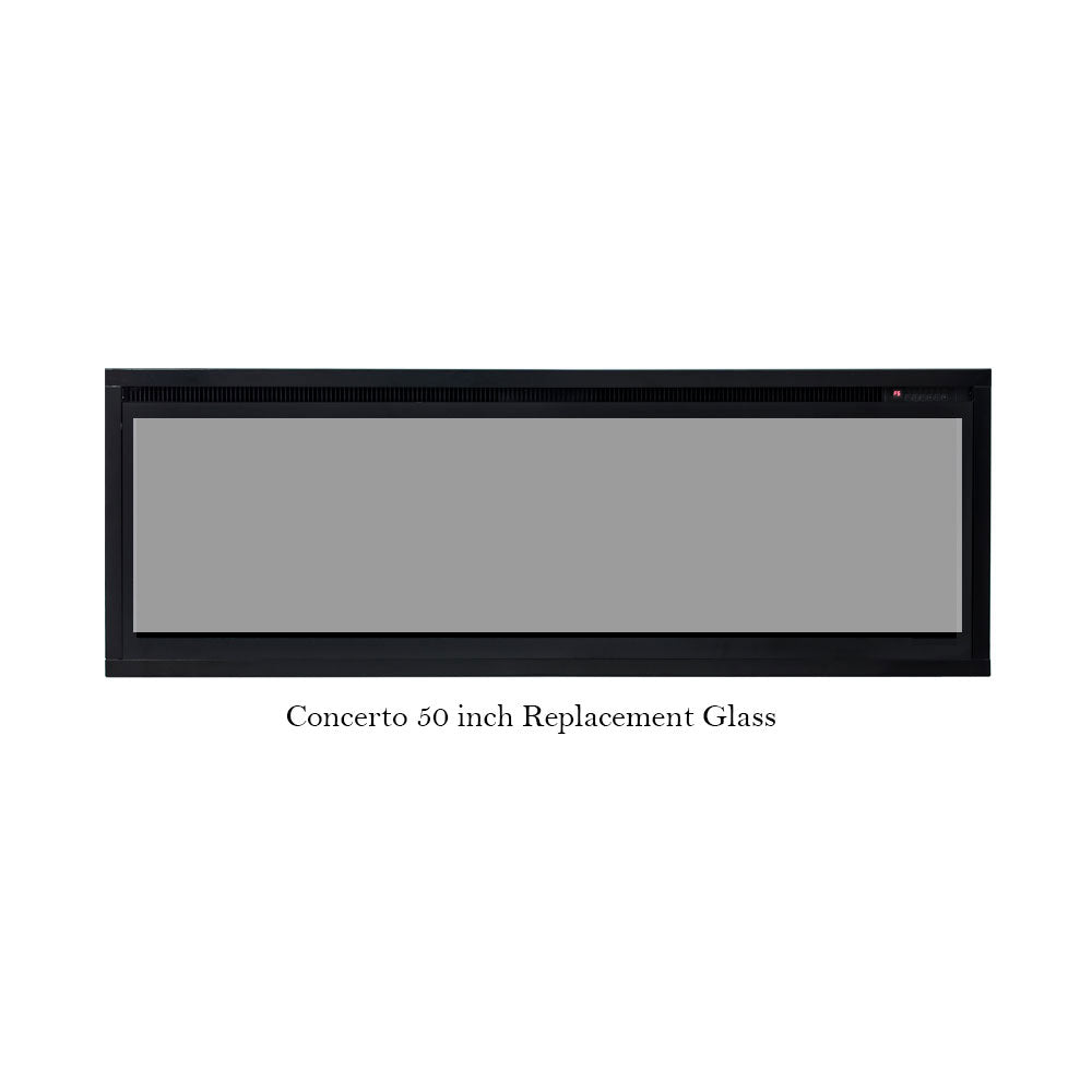Concerto 50 inch Electric Fireplace Replacement Glass Moda Living