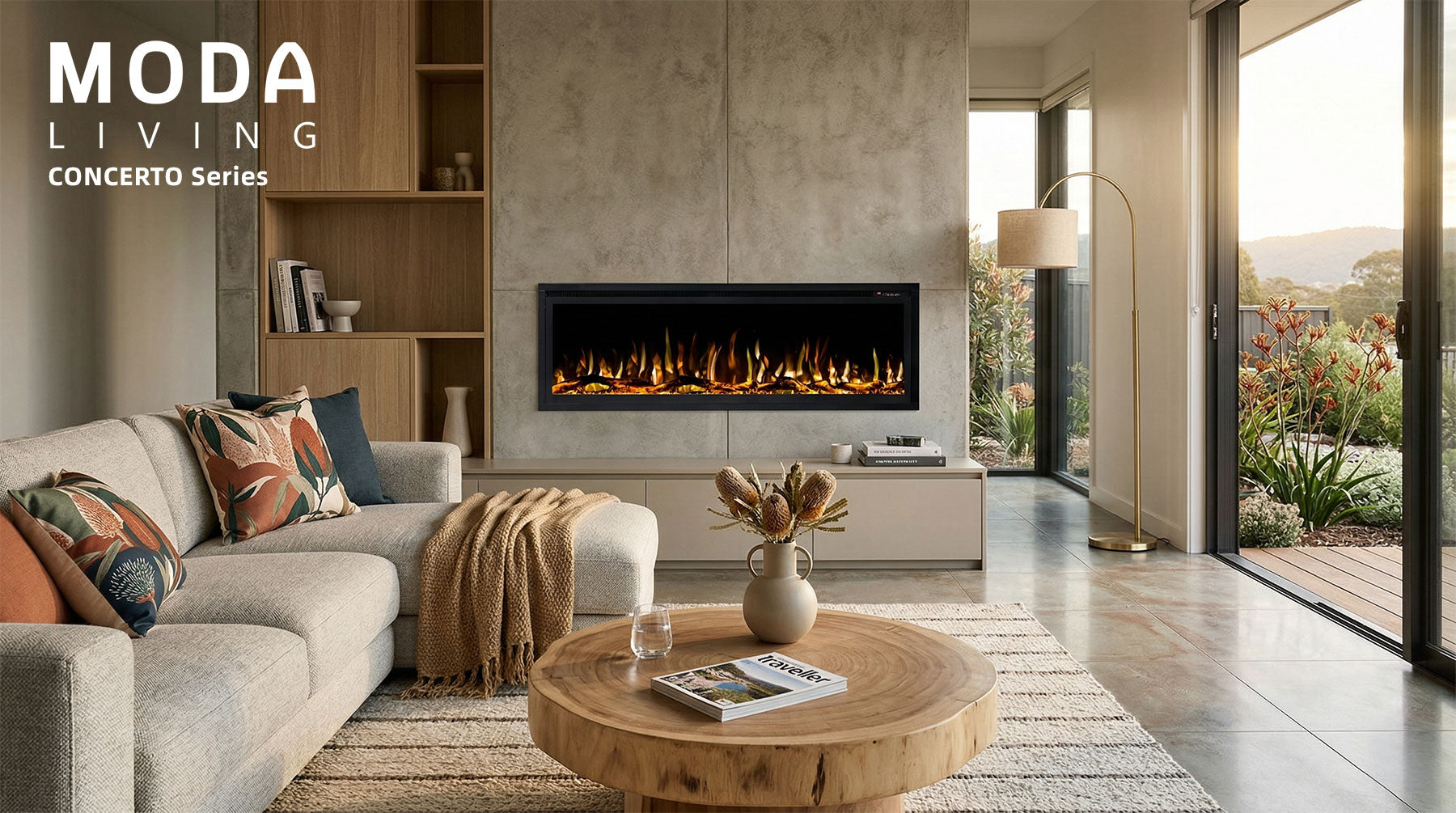 Concerto 1500W 50 inch Electric Fireplace