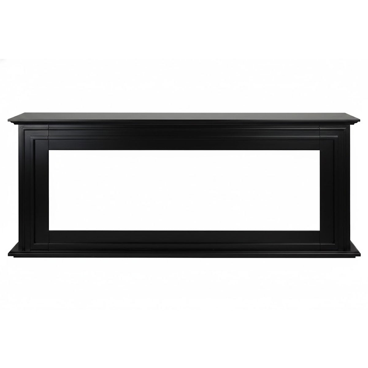 Eton Black Wood Fireplace Mantel for 60 Inch Concerto Fireplace