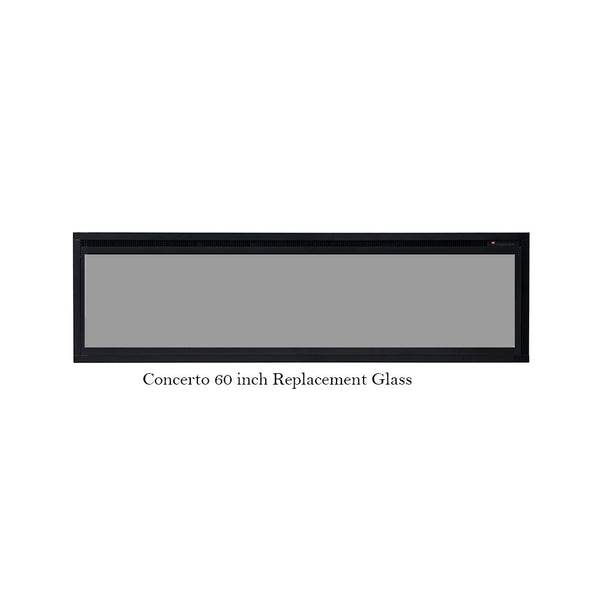 Concerto 60 inch Electric Fireplace Replacement Glass