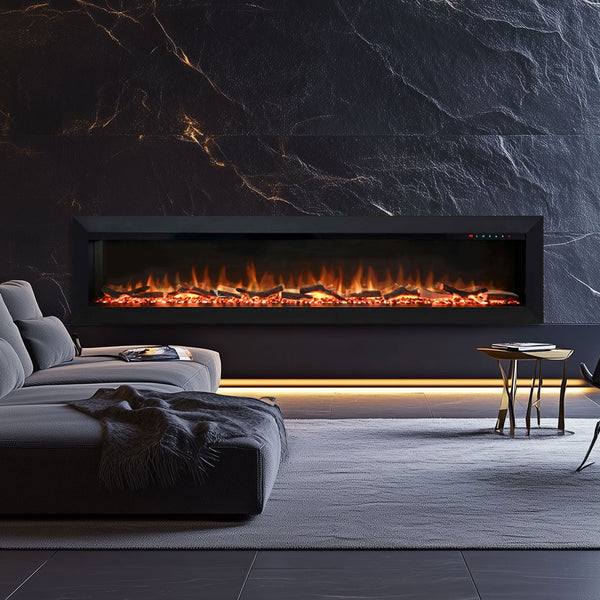 Herman 1500W 72 inch Built-in Recessed Electric Fireplace