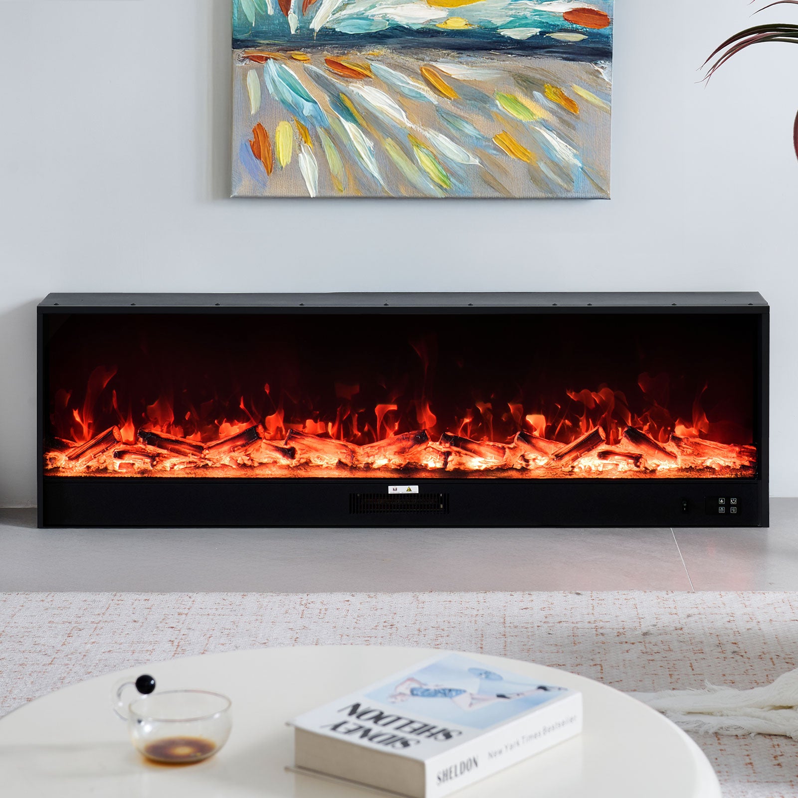 Orion 60" Electric Fireplace Heater – Smartphone Control