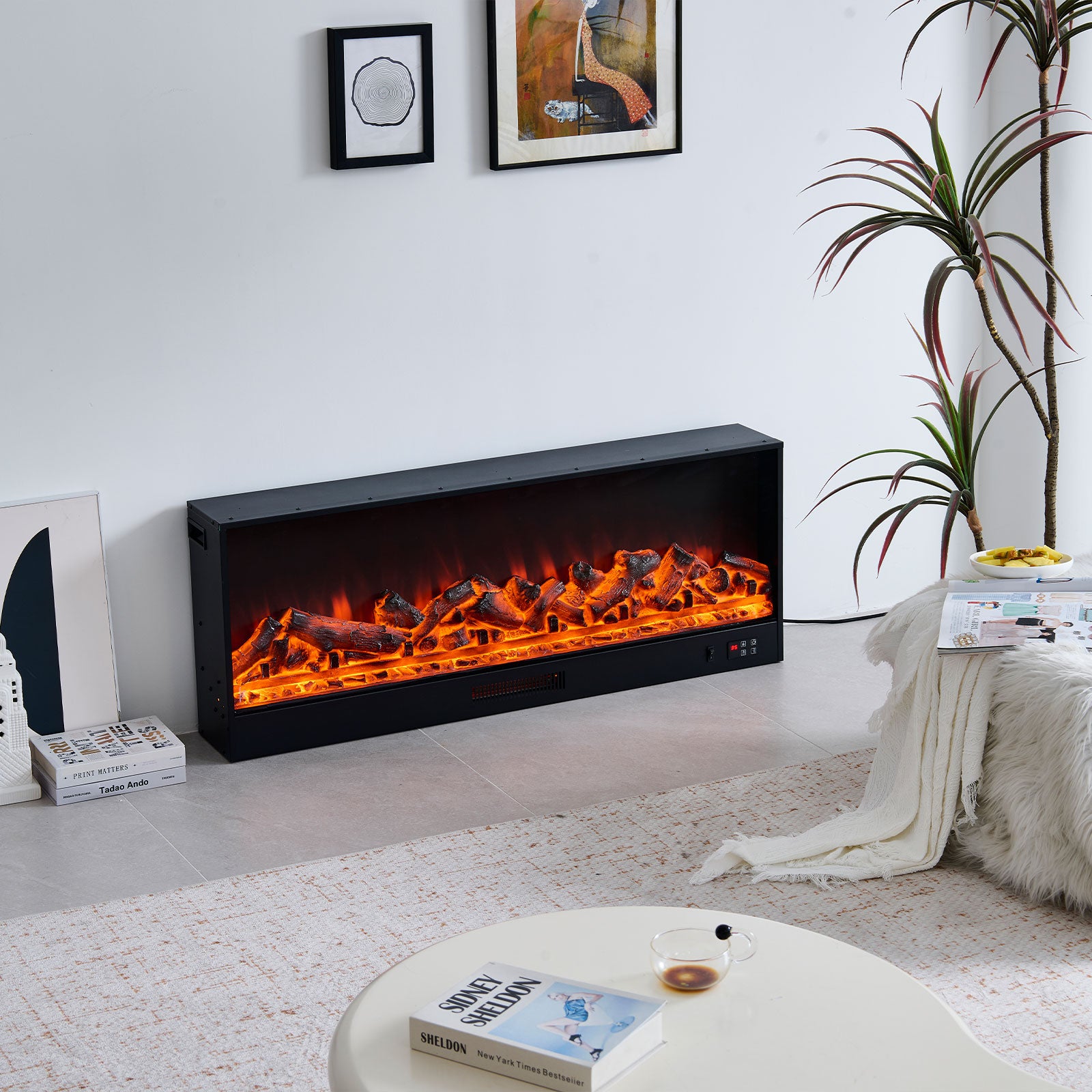 Orion 50" Electric Fireplace Heater – Smartphone Control