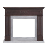 Aura Espresso Oak Fireplace Mantel Surround