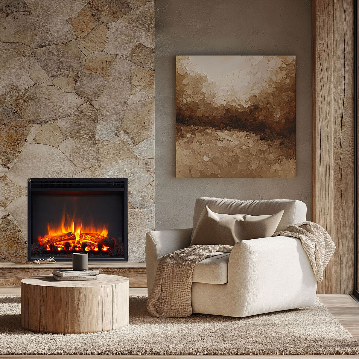 Stella 2000W 23" Electric Fireplace Insert (Tall Model)