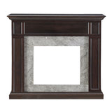 Pearl Espresso Oak Fireplace Mantel Surround