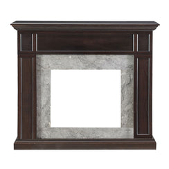 Pearl Espresso Oak Fireplace Mantel Surround