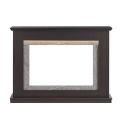 Opal Electric Fireplace Heater Espresso Oak Mantel