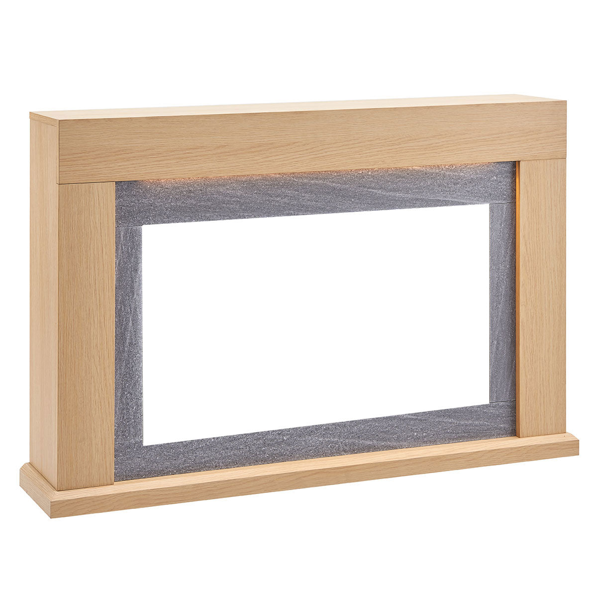 Ruby Electric Fireplace Heater Natural Oak Mantel