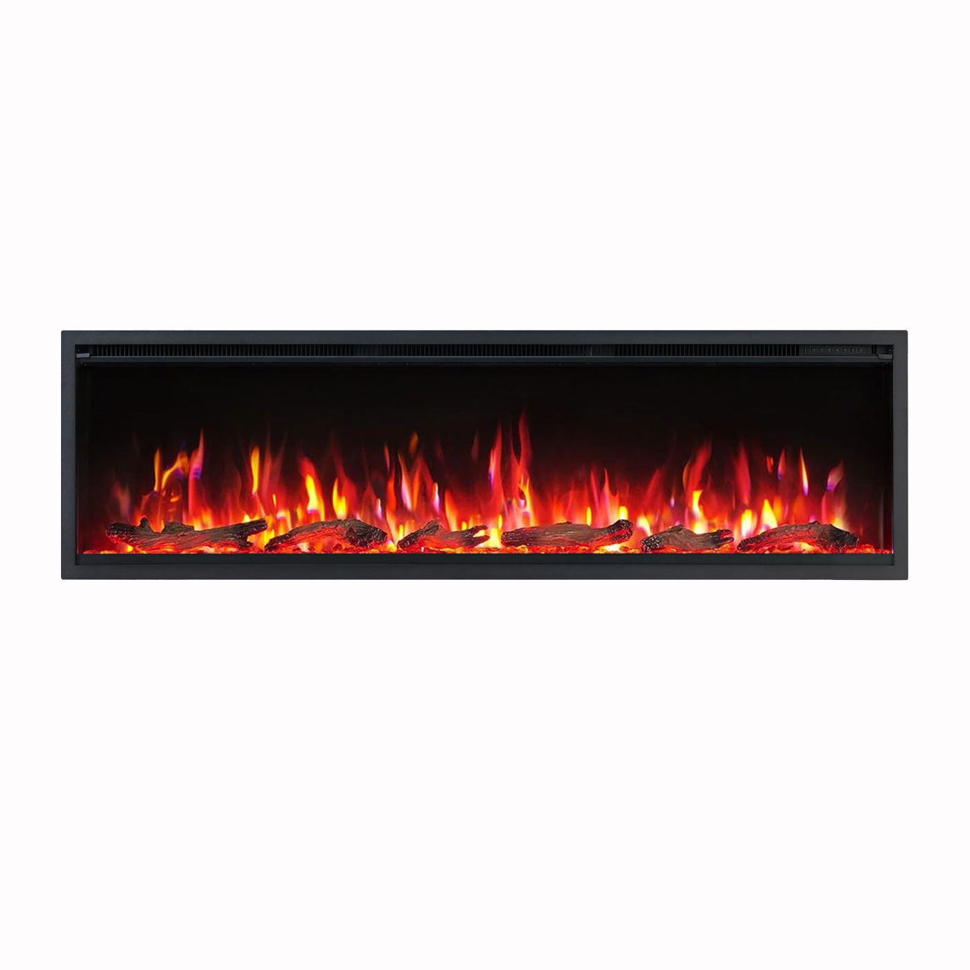 Lumina 60 Inch 1500W Electric Fireplace - Recessed, Wall Mounted or Freestanding with Stand