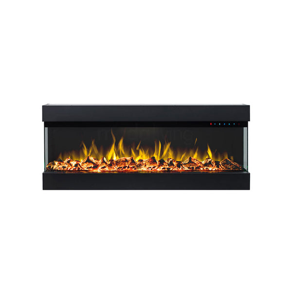 Zevoko 1600W 3 Sided 43 Inch Recessed / Wall Mounted Electric Fireplace