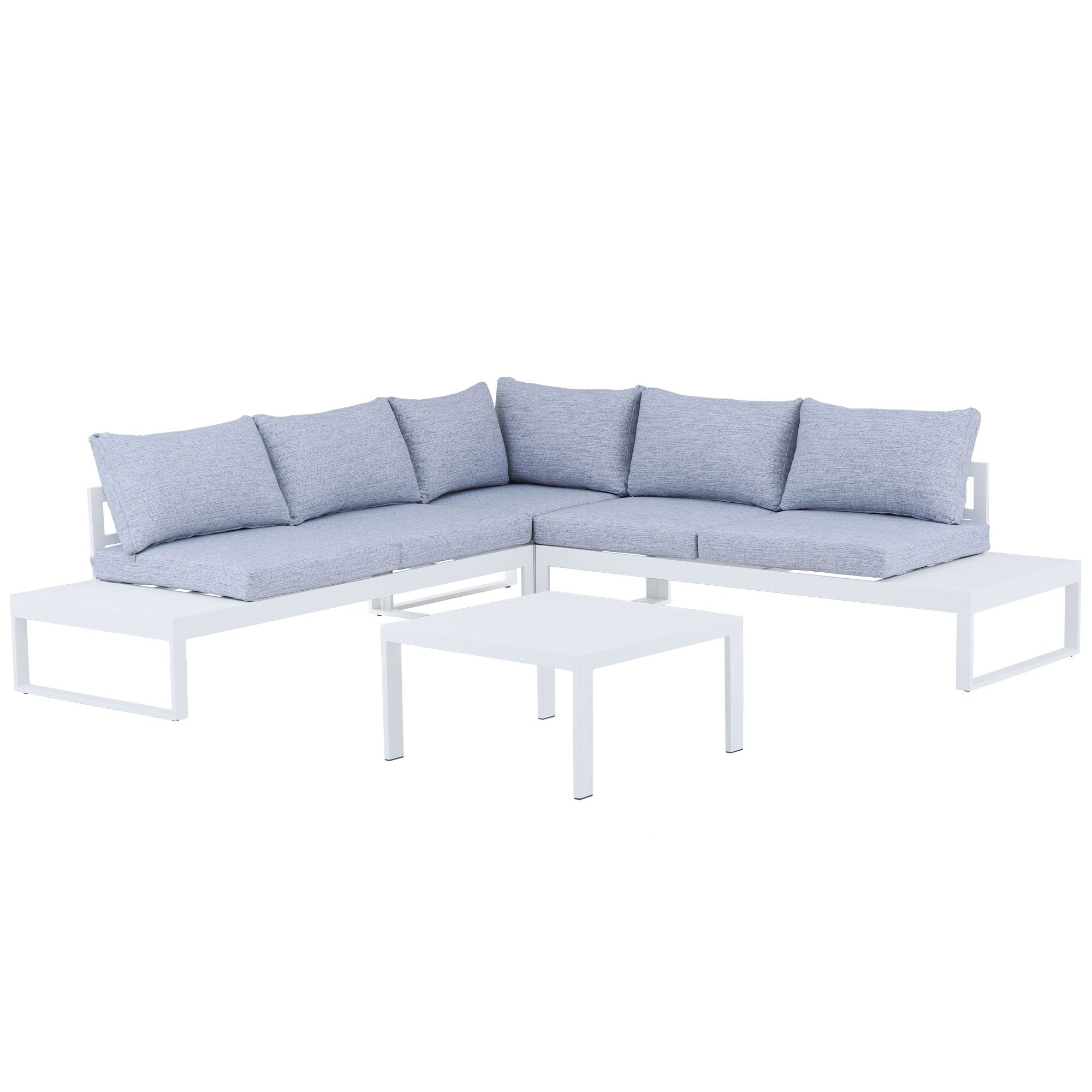 Hampton Aluminium Sofa Lounge Replacement Cloud Grey Cushion Covers