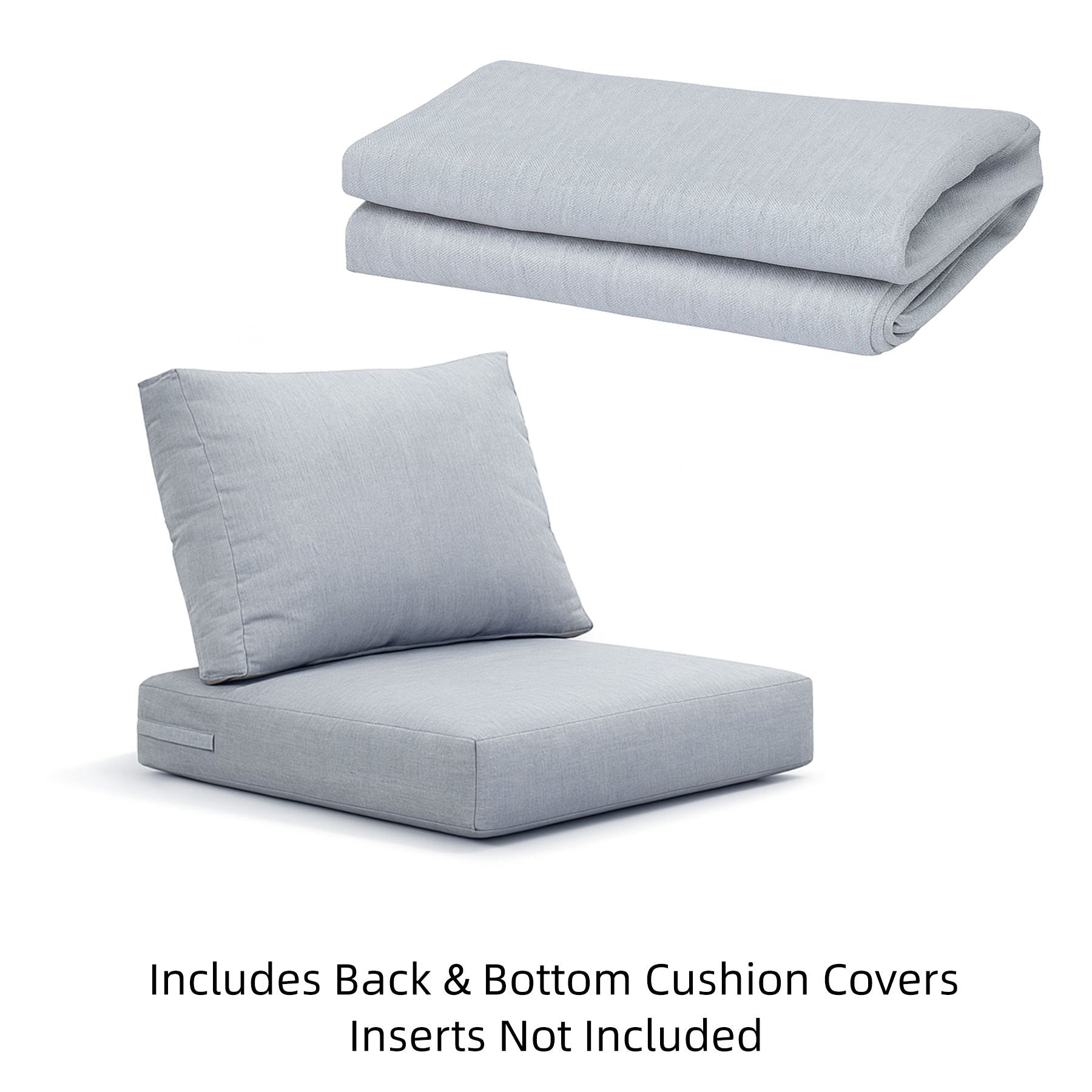 Coogee Single Seat Cushion Cover Set - Light Grey (For Single Seat Sofa)