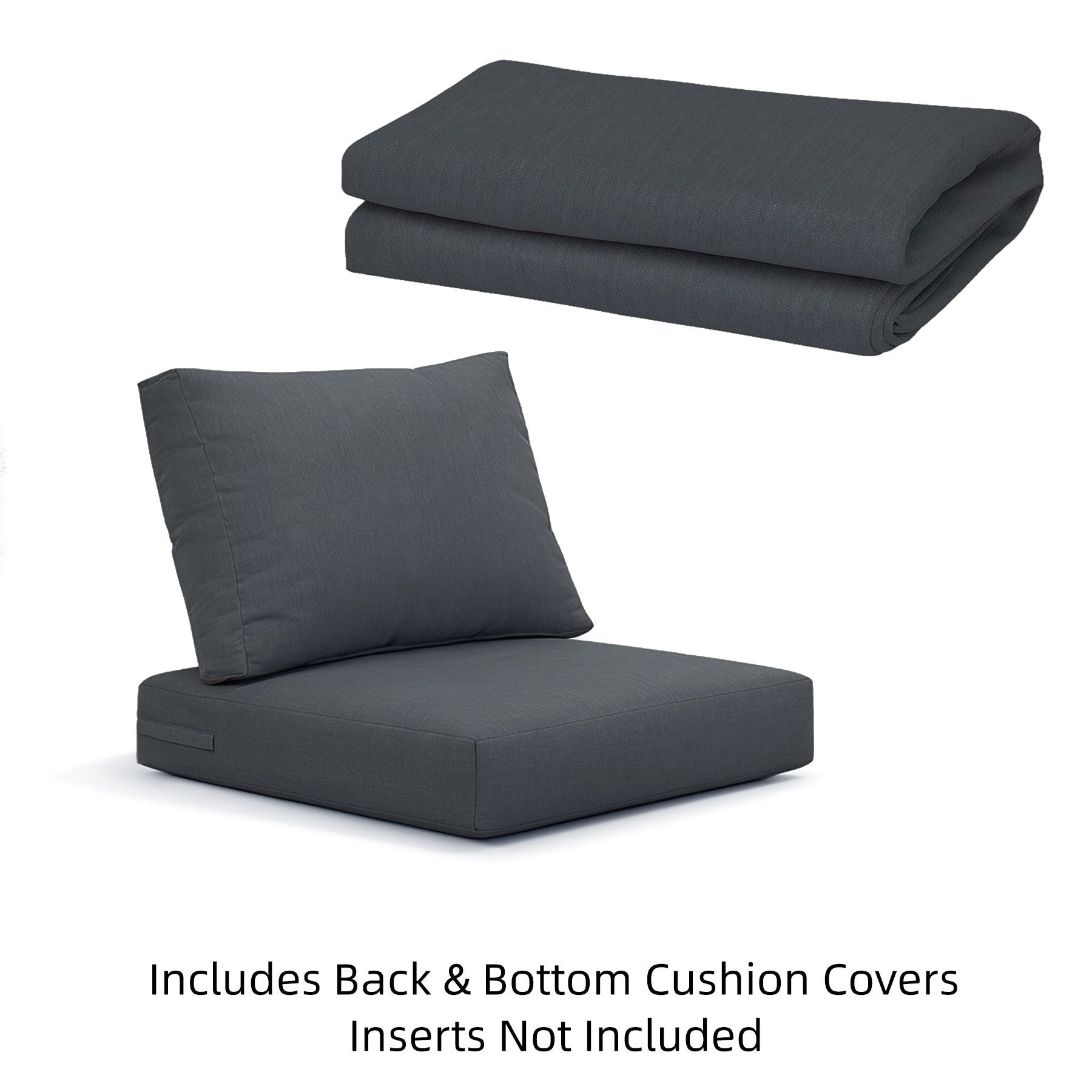 Coogee Single Seat Cushion Cover Set - Dark Grey (For Single Seat Sofa)