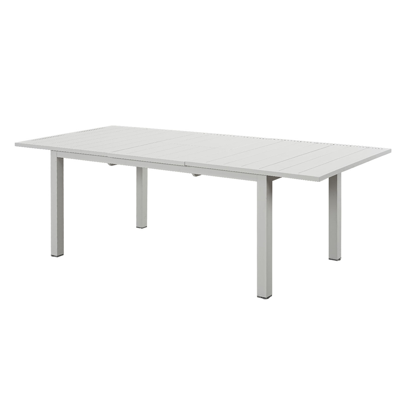 Mornington White Aluminium Outdoor Extension Dining Table (172-232 x 100 cm)