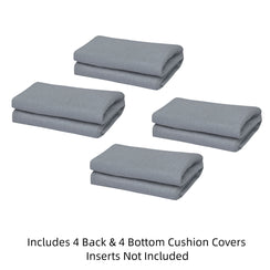 Paris Grey Replacement Cushion Covers - Set of Four