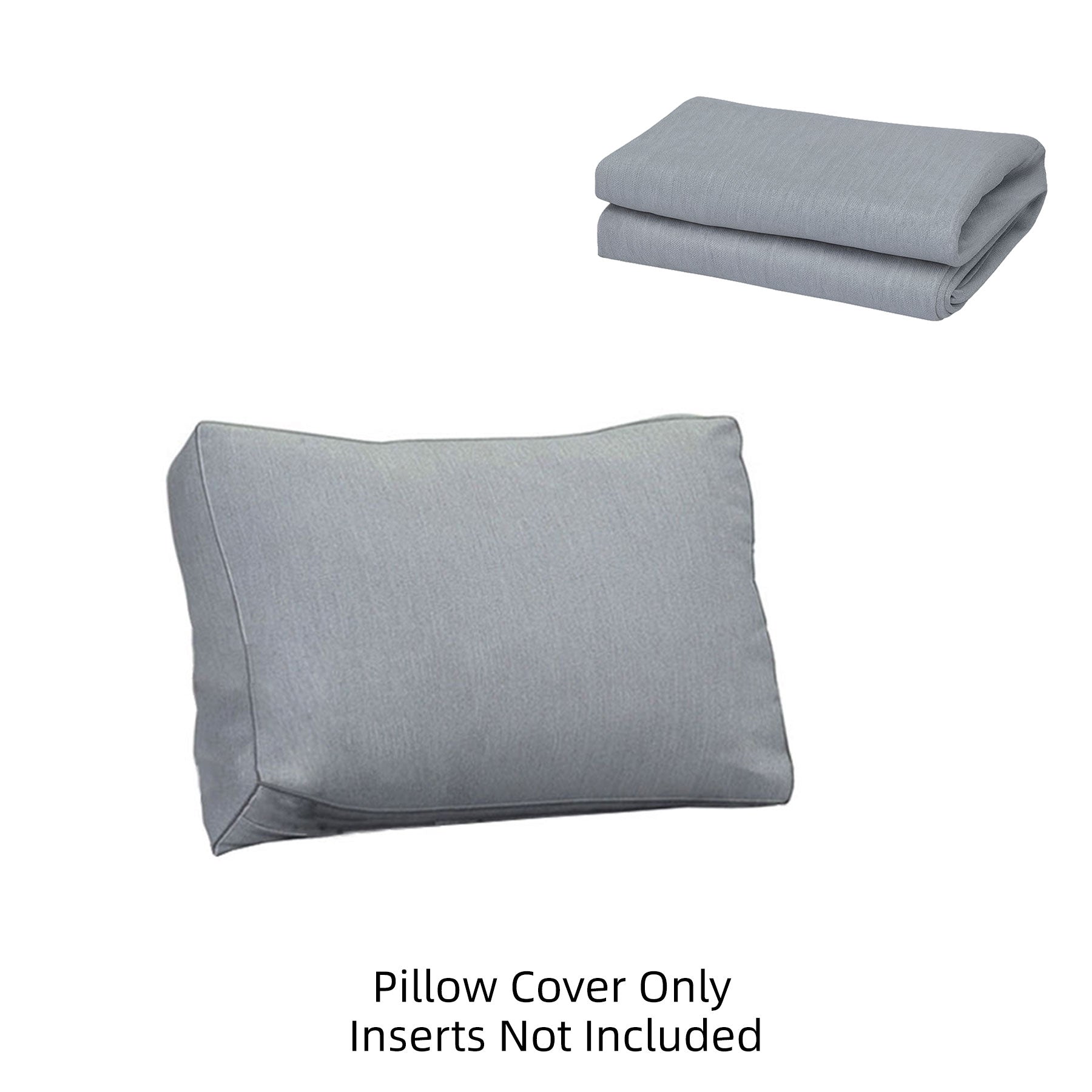 Paris Grey Replacement Back Pillow Cover