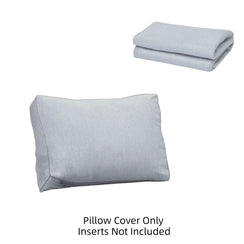 Paris Light Grey Replacement Back Pillow Cover
