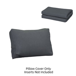 Paris Dark Grey Replacement Back Pillow Cover