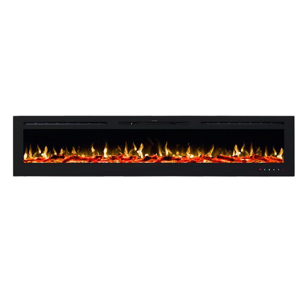 Provence 1500W 100 inch Recessed / Wall Mounted Electric Fireplace - Moda Living