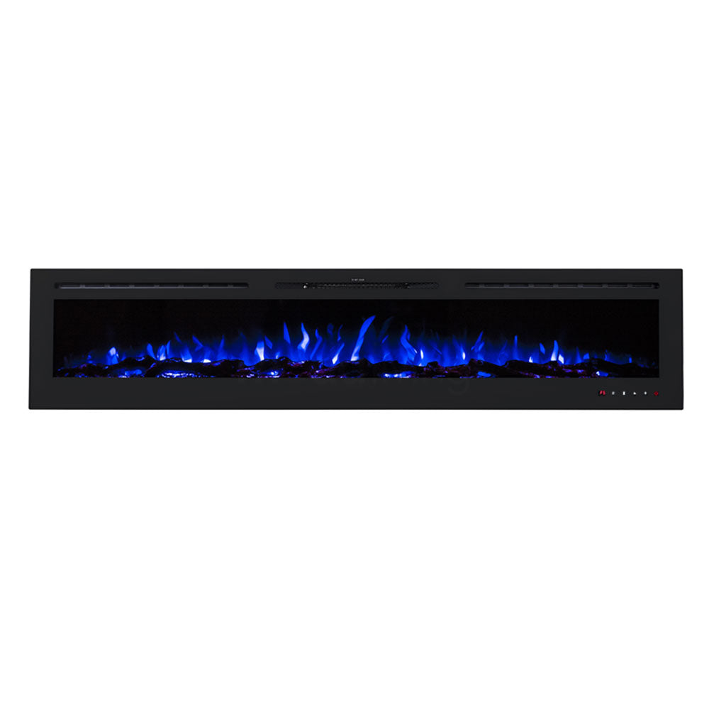 Provence 1500W 100 inch Recessed / Wall Mounted Electric Fireplace - Moda Living