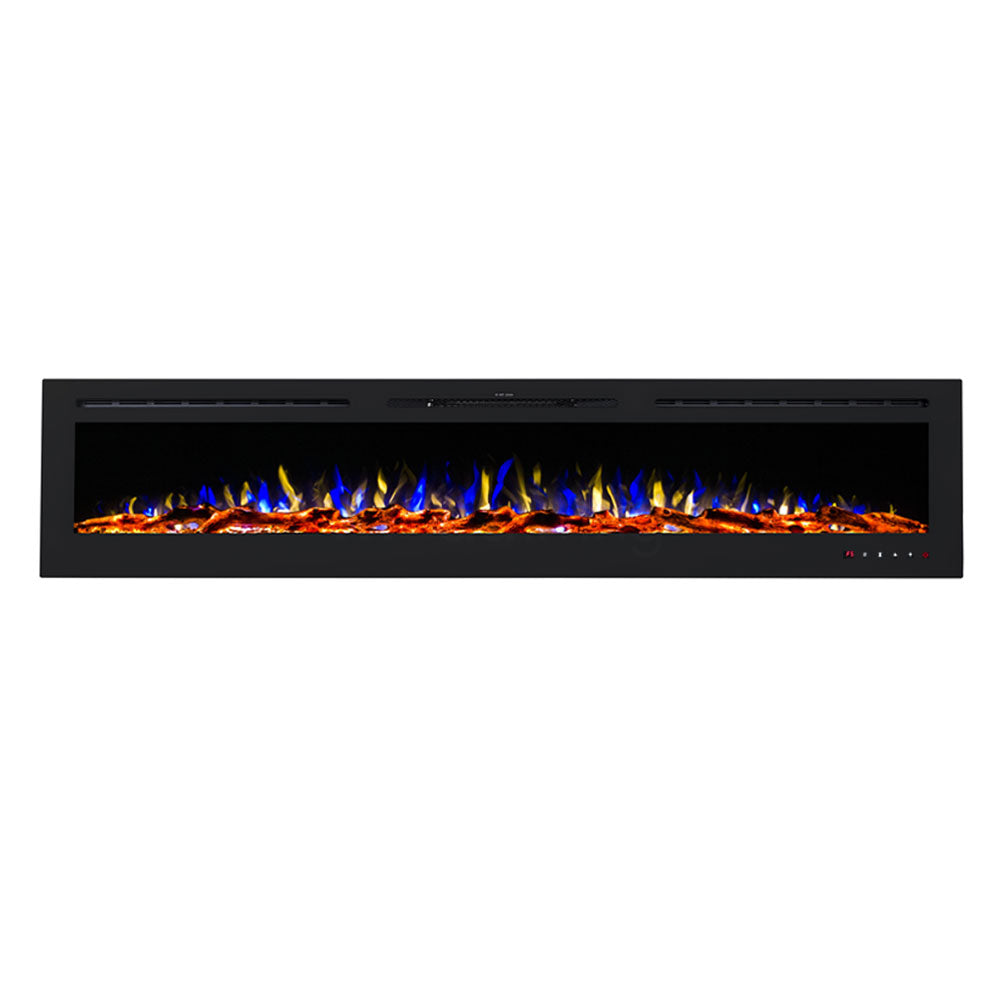 Provence 1500W 100 inch Recessed / Wall Mounted Electric Fireplace - Moda Living