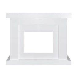 Aristo Freestanding White Mantel (28" fireplace not included)