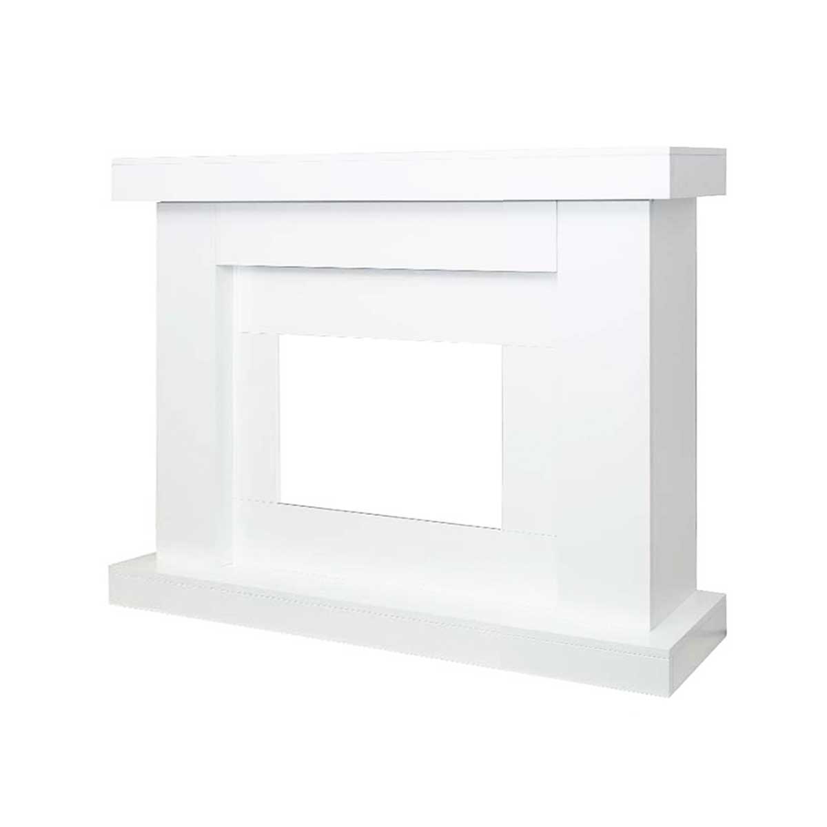 Aristo Freestanding White Mantel (28" fireplace not included)