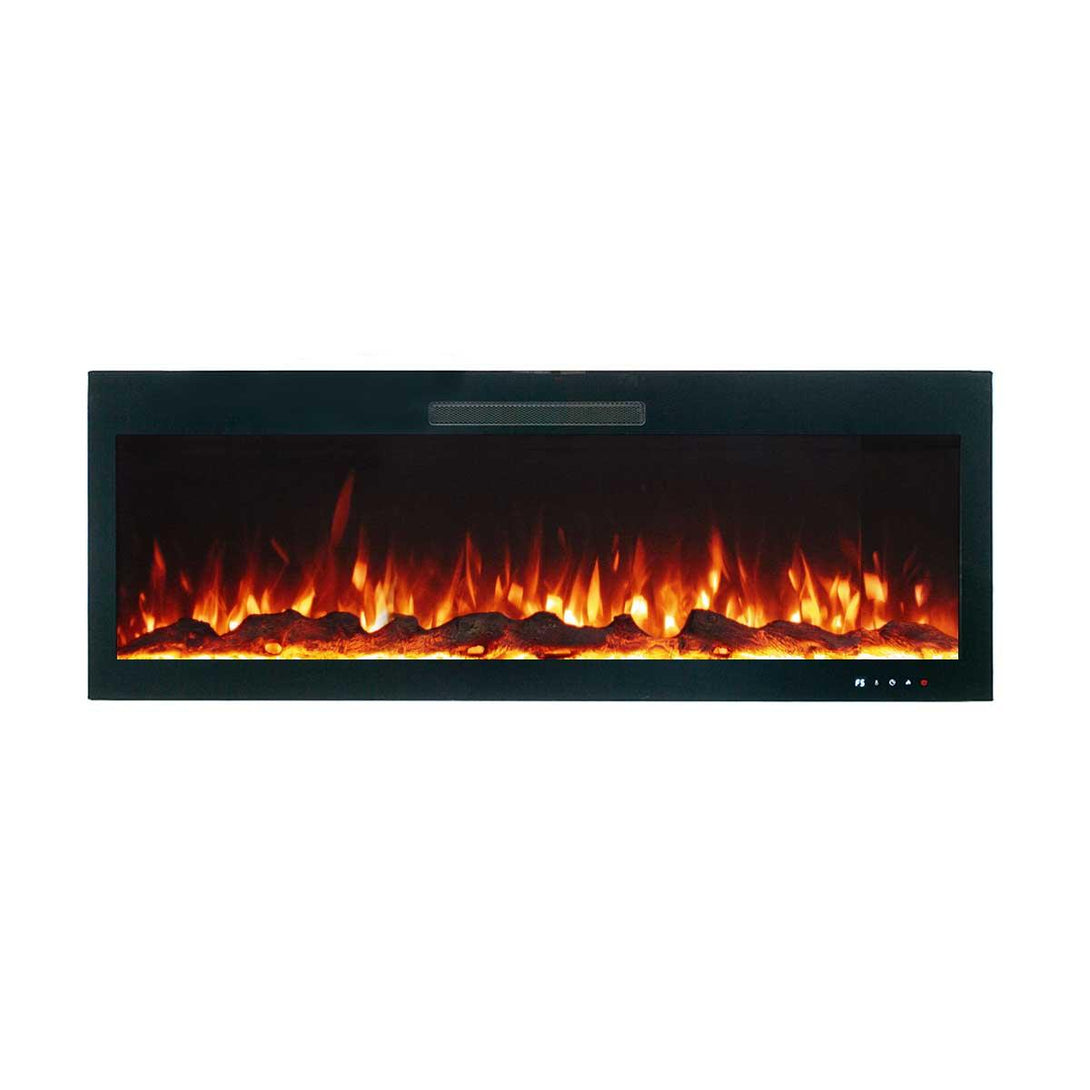 Rocco 1500W 50 inch Recessed / Wall Mounted Electric Fireplace - Moda Living