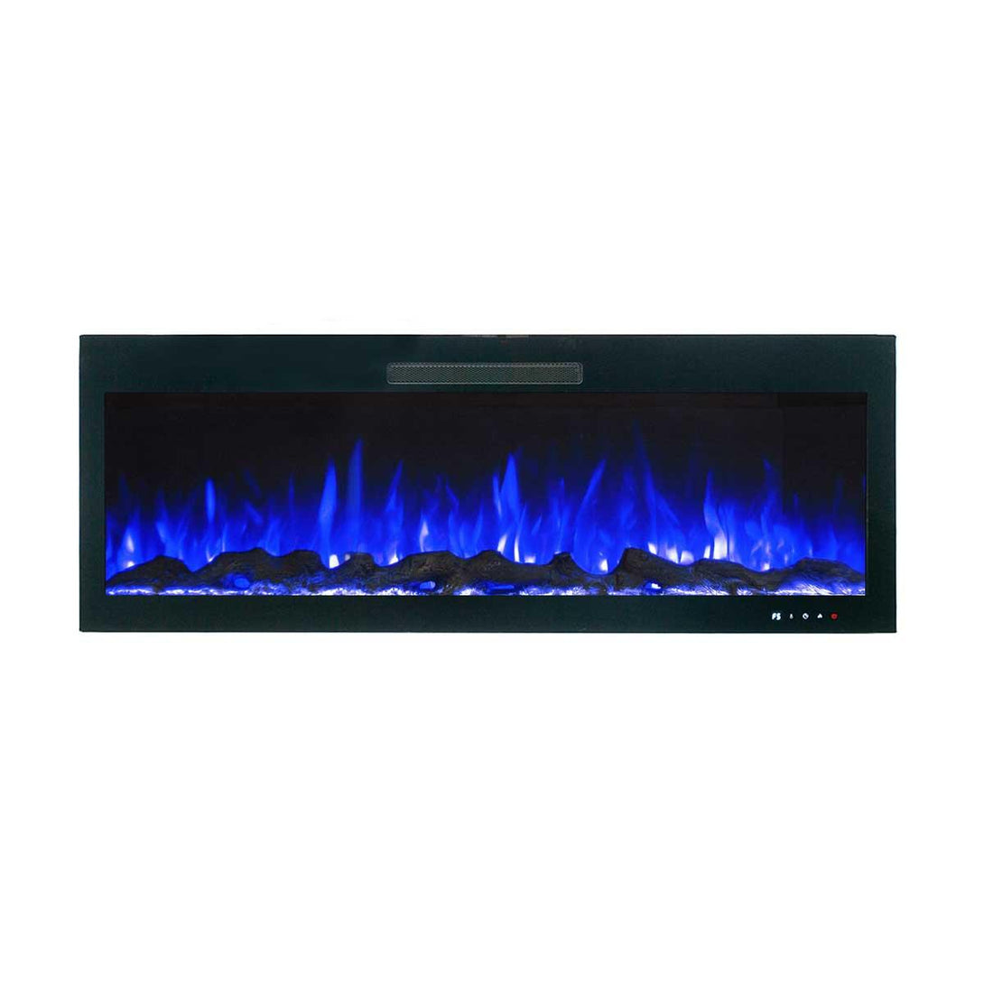 Rocco 1500W 50 inch Recessed / Wall Mounted Electric Fireplace - Moda Living