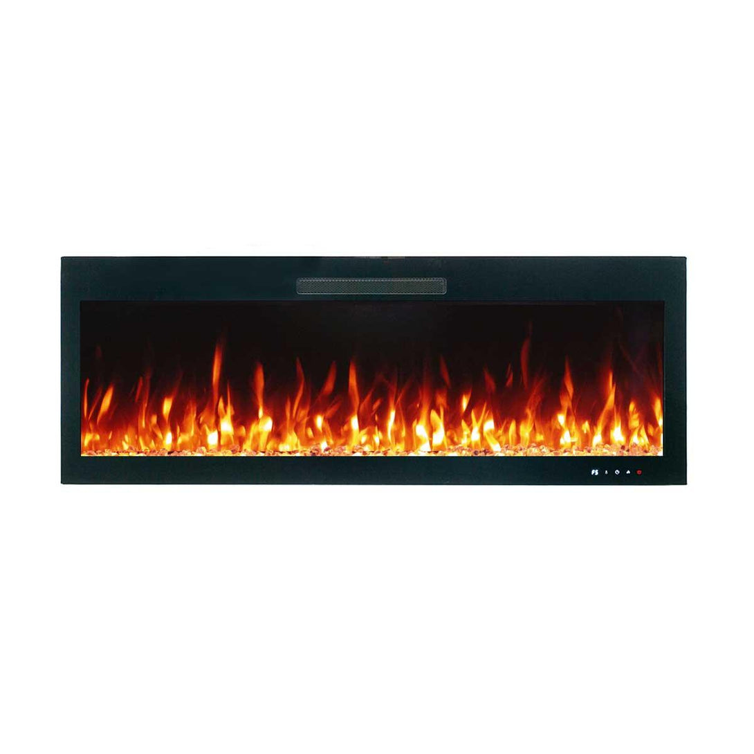 Rocco 1500W 50 inch Recessed / Wall Mounted Electric Fireplace - Moda Living