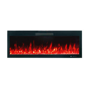 Rocco 1500W 50 inch Recessed / Wall Mounted Electric Fireplace - Moda Living