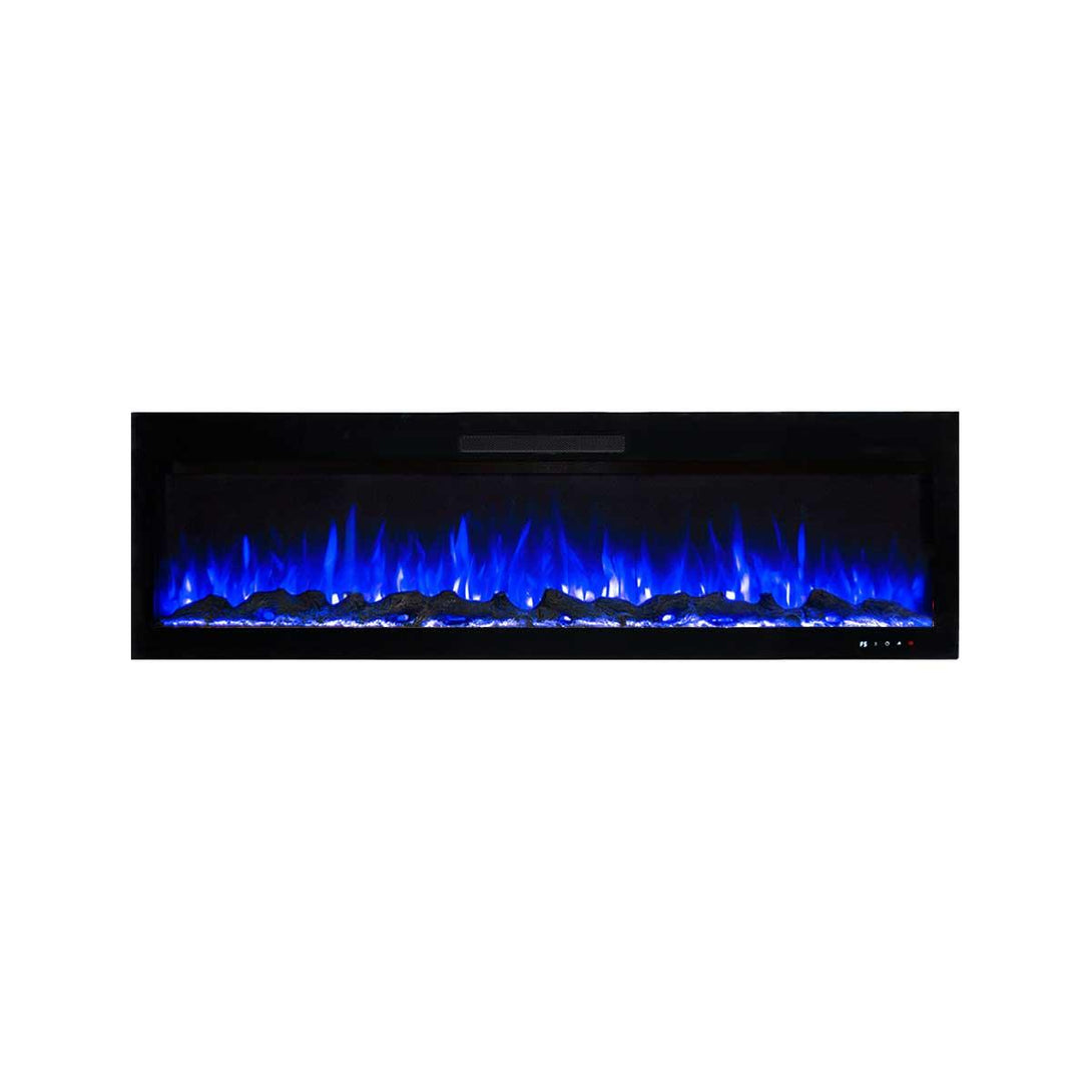 Rocco 1500W 60 inch Recessed / Wall Mounted Electric Fireplace - Moda Living