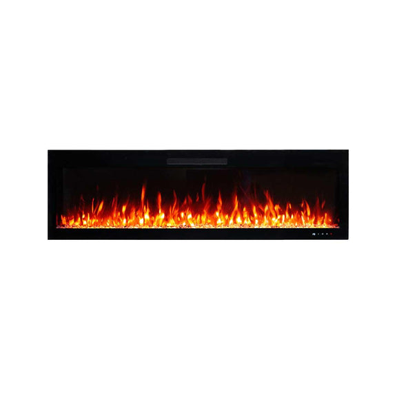 Rocco 1500W 60 inch Recessed / Wall Mounted Electric Fireplace - Moda ...