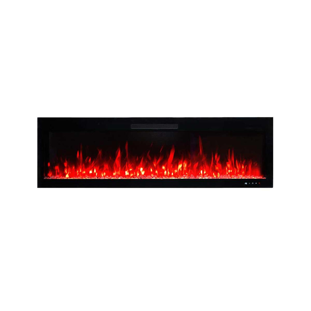 Rocco 1500W 60 inch Recessed / Wall Mounted Electric Fireplace - Moda Living