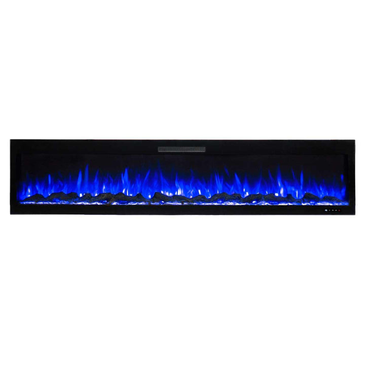 Rocco 1500W 84 inch Recessed / Wall Mounted Electric Fireplace - Moda Living