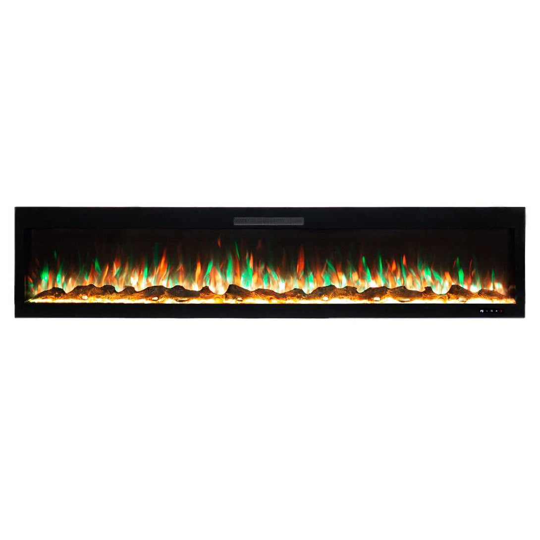 Rocco 1500W 84 inch Recessed / Wall Mounted Electric Fireplace - Moda Living