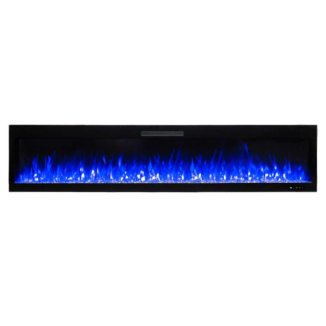 Rocco 1500W 84 inch Recessed / Wall Mounted Electric Fireplace - Moda Living