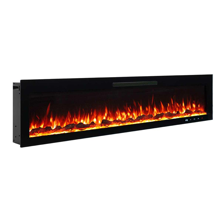 Rocco 1500W 84 inch Recessed / Wall Mounted Electric Fireplace - Moda Living