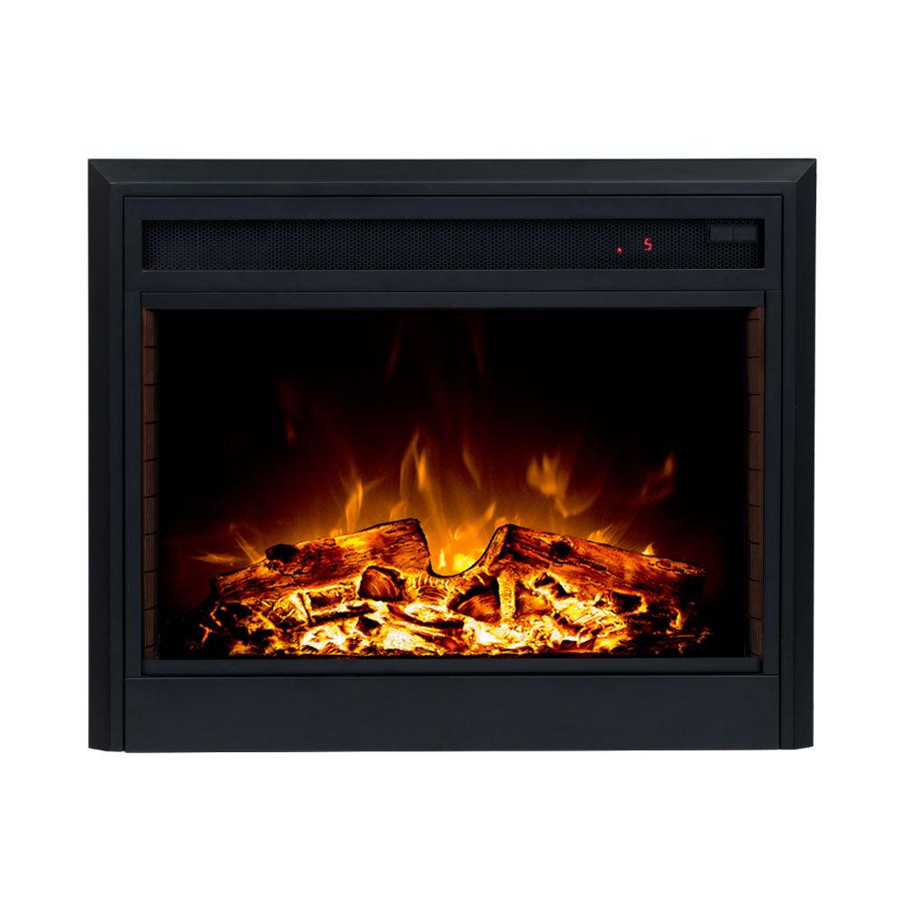 Ascot 2000W Electric Fireplace Heater White Mantel Suite with 30" Moonlight Insert - Moda Living