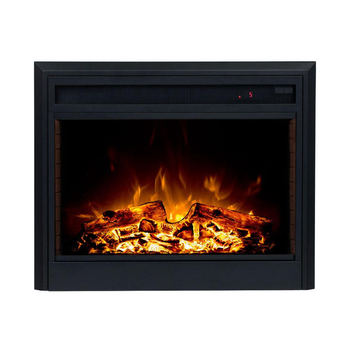 Hudson 2000W Electric Fireplace Heater White Mantel Suite With 30" Moonlight Insert - Moda Living