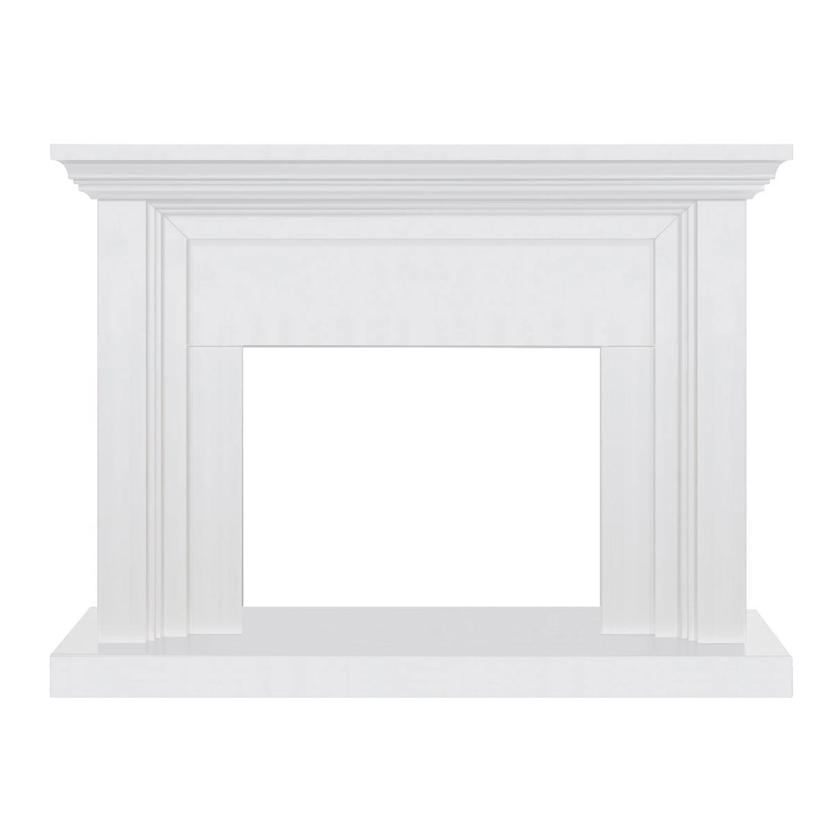 Kingsley Electric Fireplace Heater White Mantel